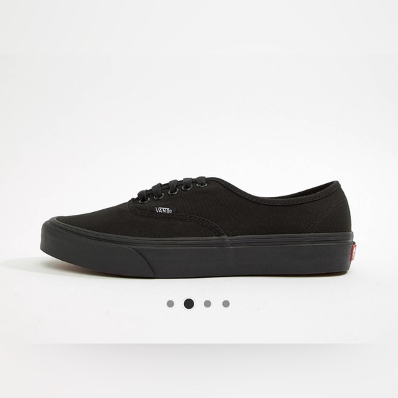 Vans Authentic plimsolls in triple black - Picture 4 of 4